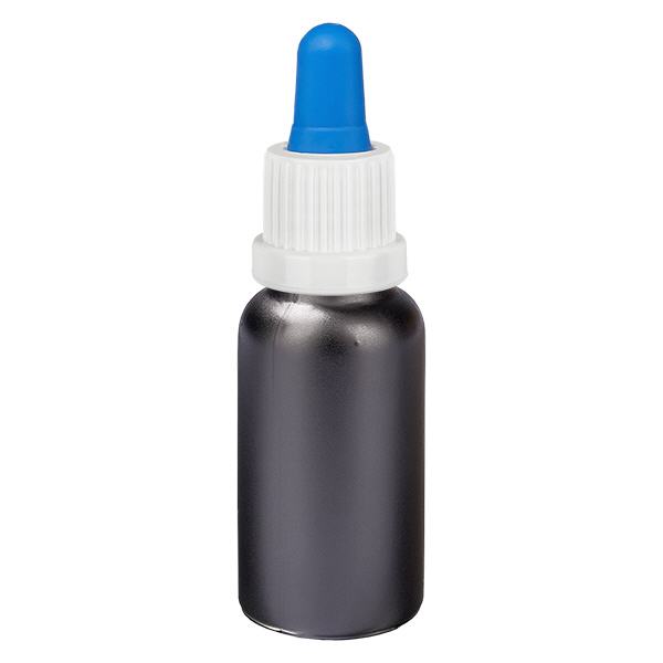 Frasco pipeta 20ml blanco/azul tapón inviolable BlackLine UT18/20