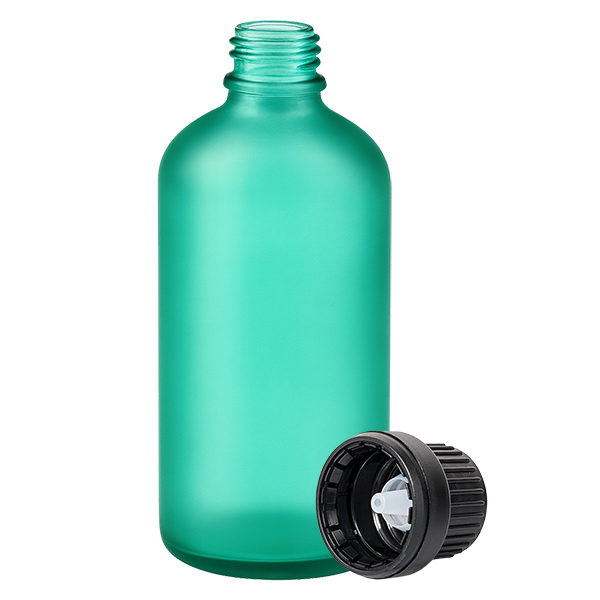 Frasco cuentagotas 100ml 2mm negro cierre inviolable GreenLine UT18/100 Frasco cuentagotas 100ml 2mm negro cierre inviolable GreenLine UT18/100