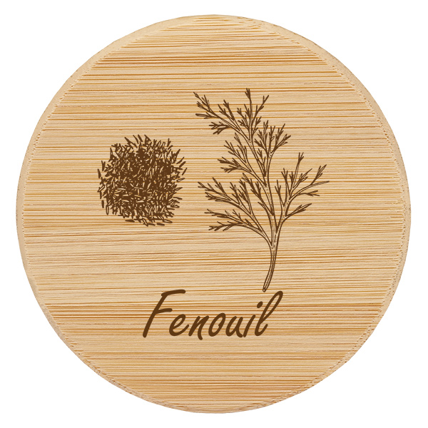Tapón de madera "Fenouil" para WECK RR60