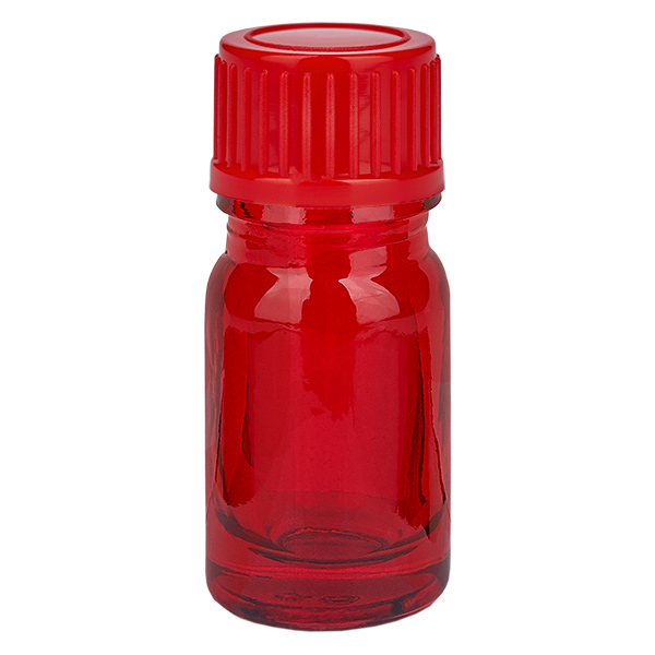 Botella 5ml 11mm tapón rosca rojo estándar RedLine UT18/5 Botella 5ml 11mm tapón rosca rojo estándar RedLine UT18/5