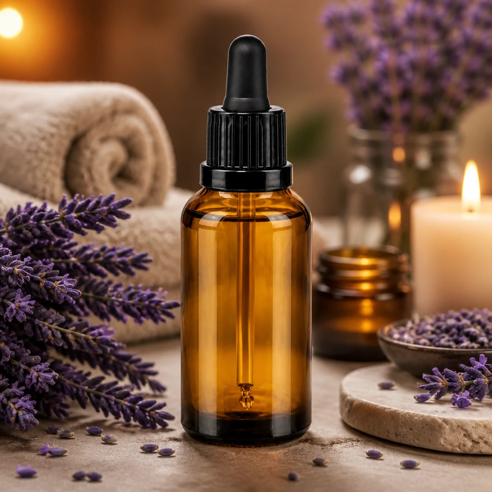 Frasco de vidrio BrownLine de 30 ml con pipeta de calidad farmacéutica para uso profesional
