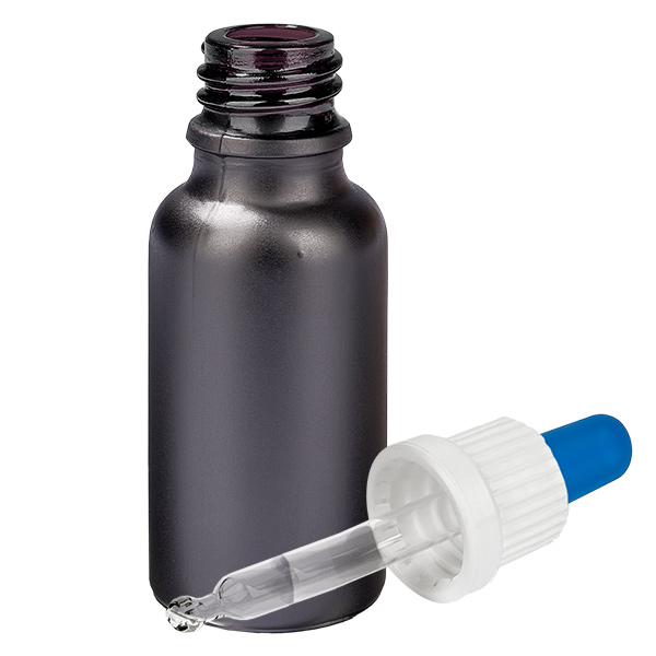 Frasco pipeta 20ml blanco/azul tapón inviolable BlackLine UT18/20 Frasco pipeta 20ml blanco/azul tapón inviolable BlackLine UT18/20