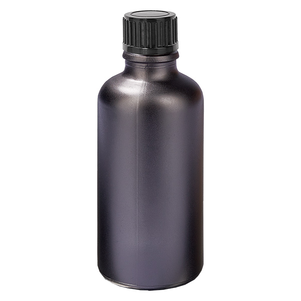 Frasco 50ml 11mm tapón rosca negro estándar BlackLine UT18/50 Frasco 50ml 11mm tapón rosca negro estándar BlackLine UT18/50