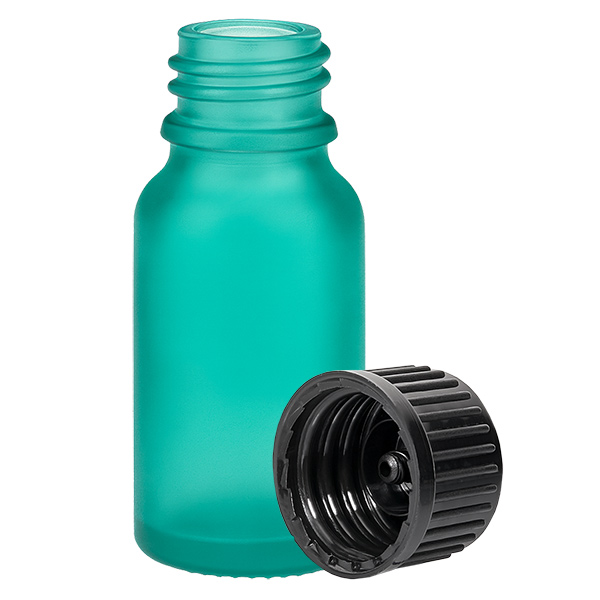 Frasco 10ml 11mm tapón rosca negro estándar GreenLine UT18/10 Frasco 10ml 11mm tapón rosca negro estándar GreenLine UT18/10