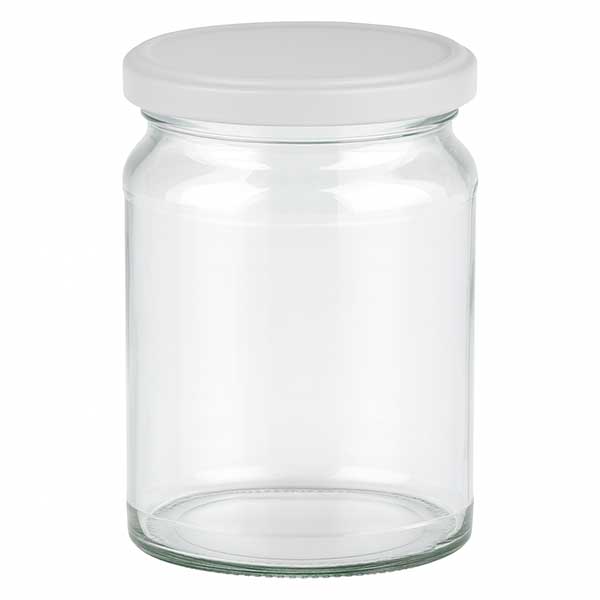 Tarro redondo de 205ml con tapa BasicSeal blanco UNiTWIST