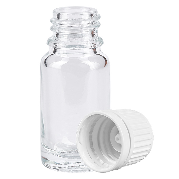 Botella 10ml tapón rosca 11mm blanco ClearLine UT18/10 Botella 10ml tapón rosca 11mm blanco ClearLine UT18/10