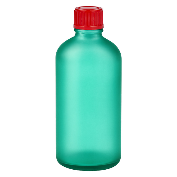 Frasco 100ml 11mm tapón rosca rojo estándar GreenLine UT18/100 Frasco 100ml 11mm tapón rosca rojo estándar GreenLine UT18/100