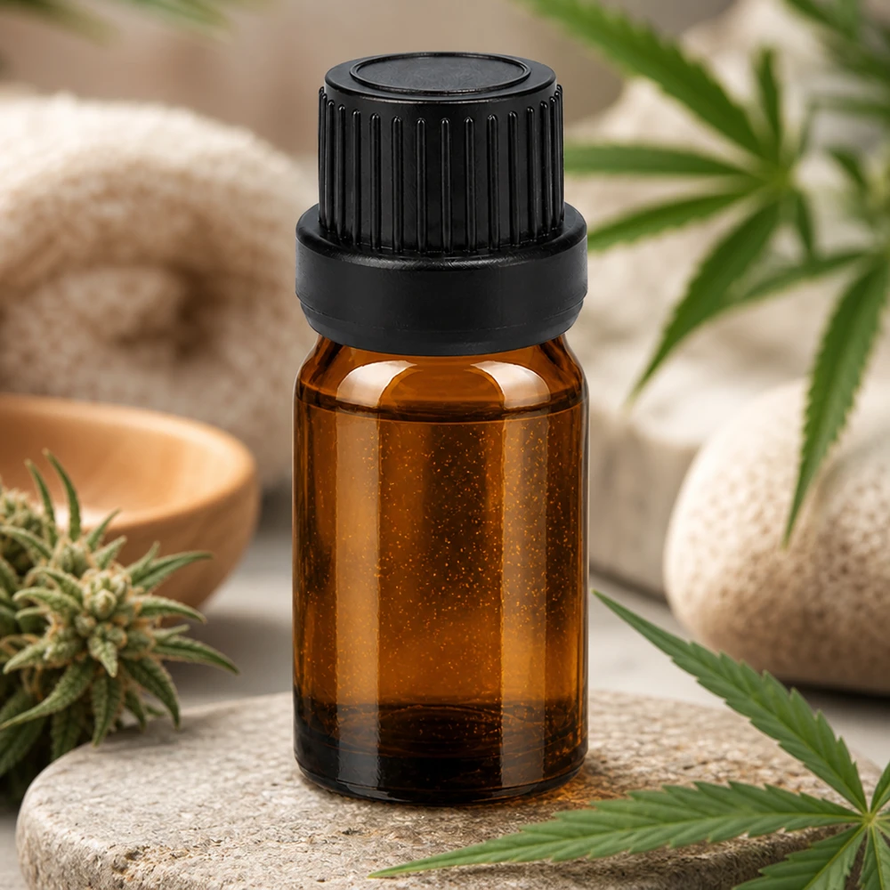 Frasco de vidrio de 5 ml de alta calidad con tapón cuentagotas para aromaterapia y cosmética profesional