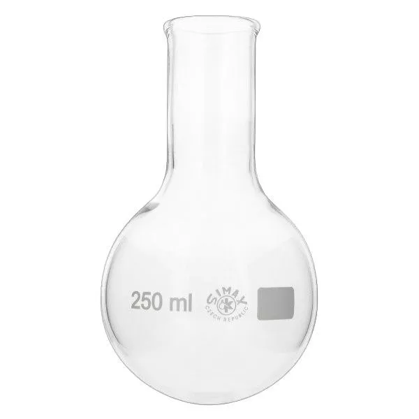 Matraz fondo redondo 250ml cuello estrecho