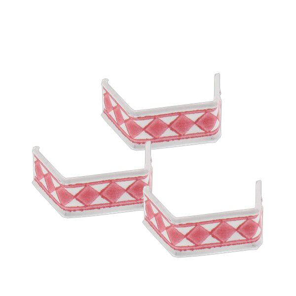 U-clip sujetador de cinta rojo/blanco (paquete de 100) 33mm U-clip sujetador de cinta rojo/blanco (paquete de 100) 33mm
