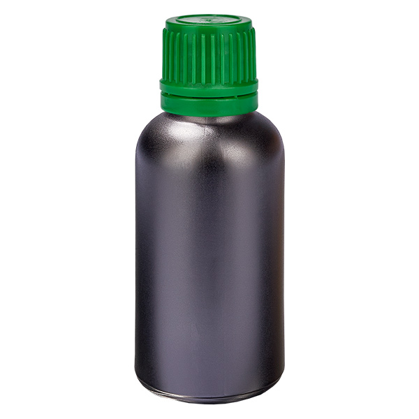 Botella 30ml 11mm tapón rosca verde BlackLine UT18/30 Botella 30ml 11mm tapón rosca verde BlackLine UT18/30