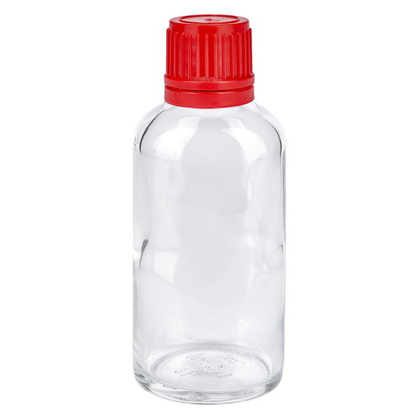 Botella 50ml tapón rosca 11mm rojo ClearLine UT18/50 Botella 50ml tapón rosca 11mm rojo ClearLine UT18/50