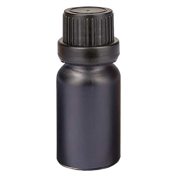 Botella 10ml 11mm tapón rosca precinto BlackLine UT18/10 Botella 10ml 11mm tapón rosca precinto BlackLine UT18/10