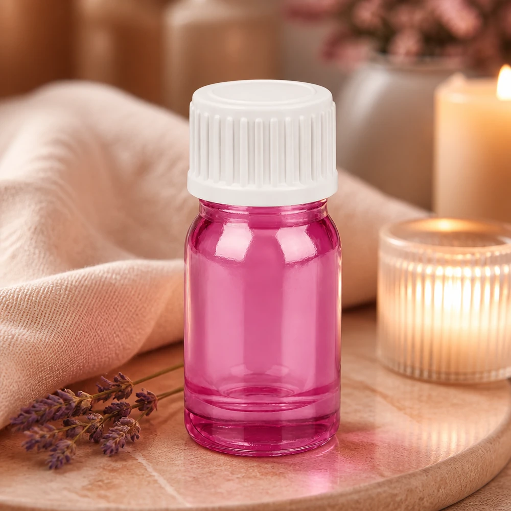 Frasco cuentagotas 5ml blanco 0,9mm estándar PurpleLine UT18/5 Frasco cuentagotas PurpleLine de 5 ml con rosca STD UT18/5 y tapón cuentagotas de precisión de 0,9 mm en color morado