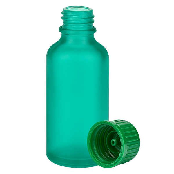 Botella 50ml tapón rosca 11mm verde estándar GreenLine UT18/50 Botella 50ml tapón rosca 11mm verde estándar GreenLine UT18/50