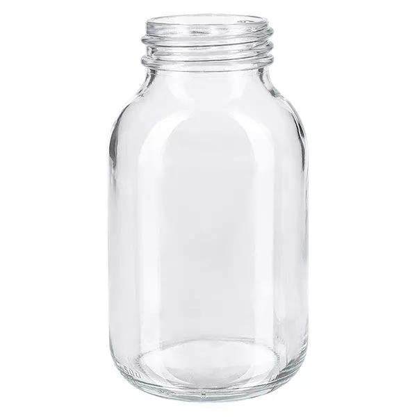 500ml botella de cuello ancho de vidrio transparente 500ml botella de cuello ancho de vidrio transparente
