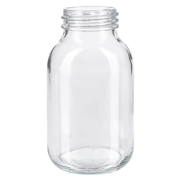 500ml botella de cuello ancho de vidrio transparente 500ml botella de cuello ancho de vidrio transparente