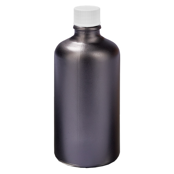 Botella 100ml 11mm tapón rosca blanco estándar BlackLine UT18/100 Botella 100ml 11mm tapón rosca blanco estándar BlackLine UT18/100