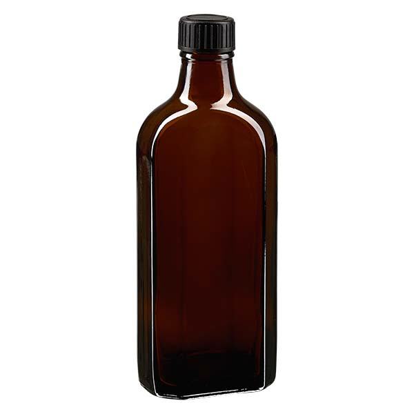 Tapón de rosca marrón Meplat de 200 ml con disco de sellado LKD