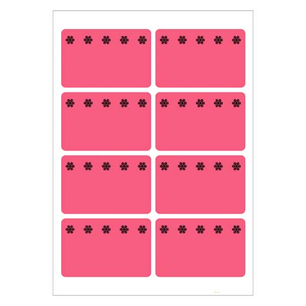 Etiquetas para congelador rojas (48 pegatinas) 26x40mm Etiquetas para congelador rojas (48 pegatinas) 26x40mm
