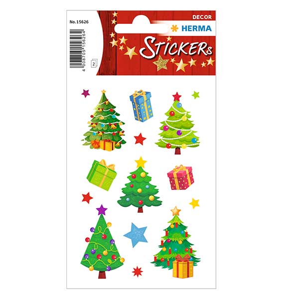 Pegatinas "Árbol de Navidad" (30 pegatinas con purpurina) Pegatinas "Árbol de Navidad" (30 pegatinas con purpurina)