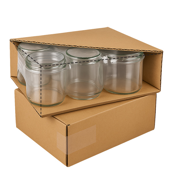 Tarro hexa de 288ml con tapa blanca BioSeal UNiTWIST