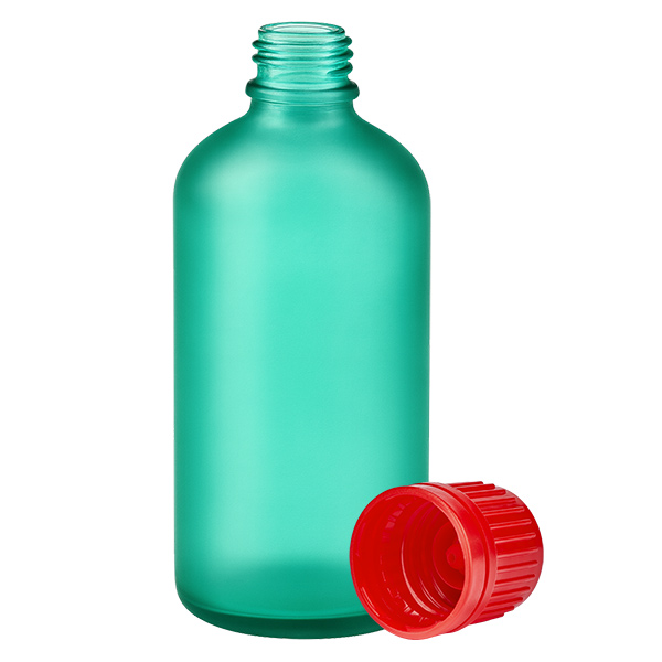Frasco 100ml 11mm tapón rosca rojo GreenLine UT18/100 Frasco 100ml 11mm tapón rosca rojo GreenLine UT18/100
