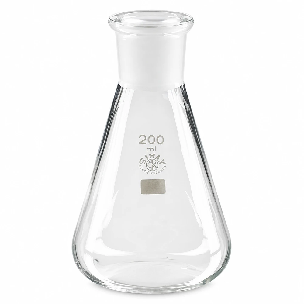 Matraz Erlenmeyer 200ml con junta esmerilada estándar (29/32)