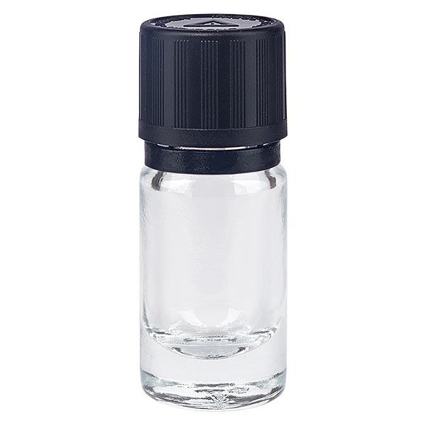 Botella de farmacia transparente 5ml tapón cuentagotas Anillo vertedor 1mm negro Cierre de seguridad para niños Símbolo de advertencia ciego Cierre a prueba de manipulaciones Botella de farmacia transparente 5ml tapón cuentagotas Anillo vertedor 1mm negro Cierre de seguridad para niños Símbolo de advertencia ciego Cierre a prueba de manipulaciones