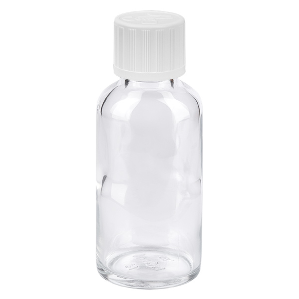 Frasco 20ml 11mm tapón rosca blanco con precinto ClearLine UT18/20 Frasco 20ml 11mm tapón rosca blanco con precinto ClearLine UT18/20