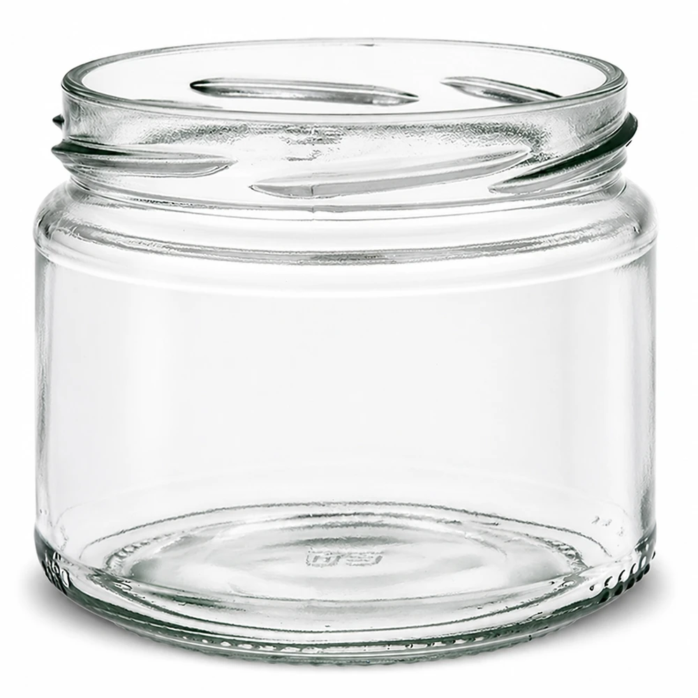 UNiTWIST Runda330 tarro redondo 330ml TO82 tarro de conserva transparente vacío tarro de conserva sin tapa
