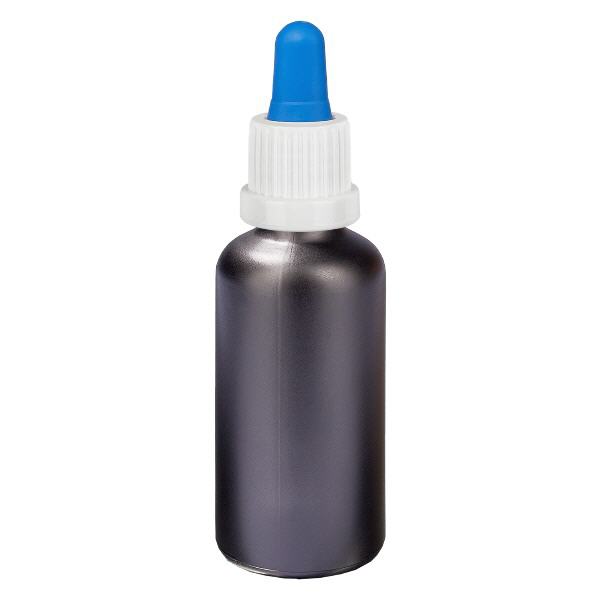Frasco pipeta 50ml blanco/azul tapón inviolable BlackLine UT18/50