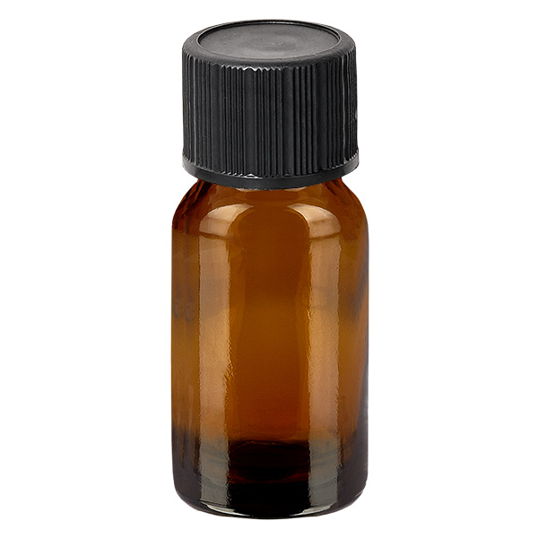 Frasco gotero 10ml 1mm negro cierre estándar BrownLine UT18/10