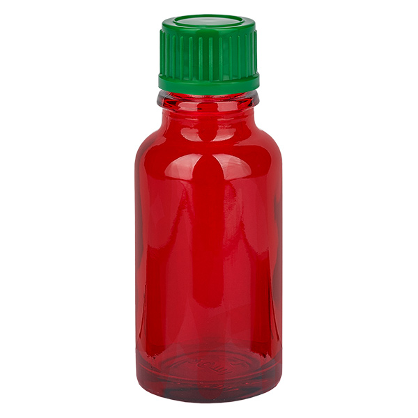 Botella 20ml 11mm tapón rosca verde estándar RedLine UT18/20 Botella 20ml 11mm tapón rosca verde estándar RedLine UT18/20