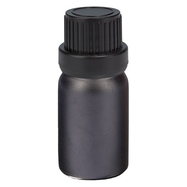 Frasco de 5 ml tapón de rosca de 11 mm tapón inviolable negro BlackLine UT18/5 Frasco de 5 ml tapón de rosca de 11 mm tapón inviolable negro BlackLine UT18/5