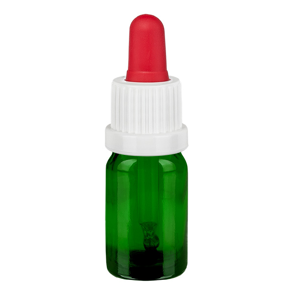 Frasco pipeta 5ml blanco/rojo cierre inviolable GreenLine UT18/5