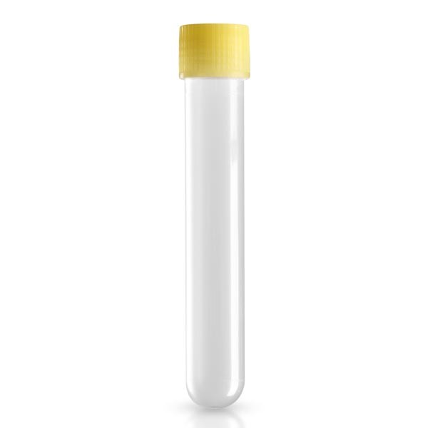 Tubos de ensayo 13ml 16/100 tapón rosca amarillo Tubos de ensayo 13ml 16/100 tapón rosca amarillo