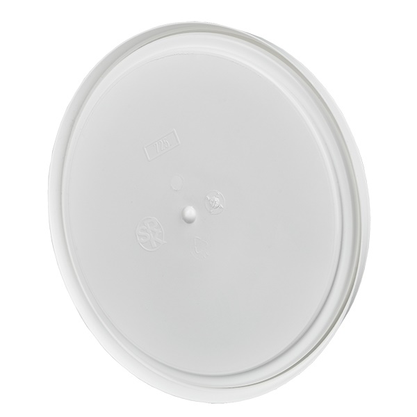 Tapa blanca, para cubo de plástico polipropileno de 2,5 litros Tapa blanca, para cubo de plástico polipropileno de 2,5 litros