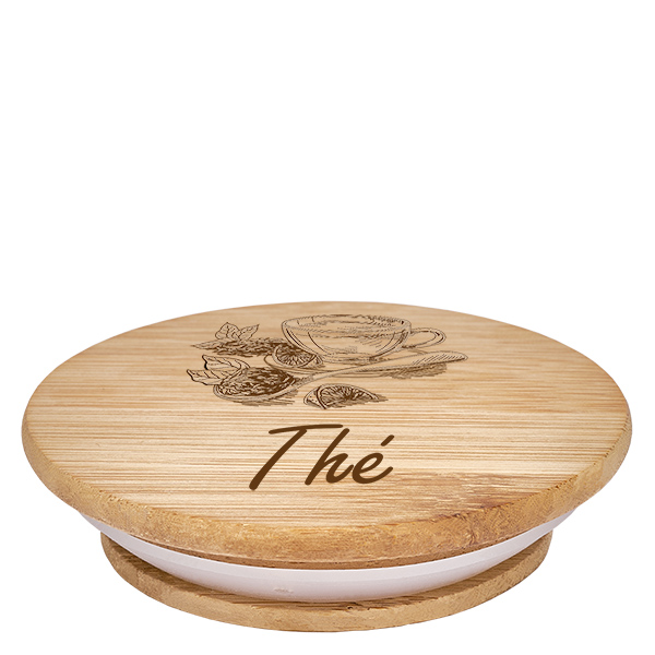 Couvercle en bois "Thé" pour WECK RR100