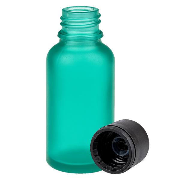 Botella 30ml tapón rosca 6mm negro estándar GreenLine UT18/30 Botella 30ml tapón rosca 6mm negro estándar GreenLine UT18/30