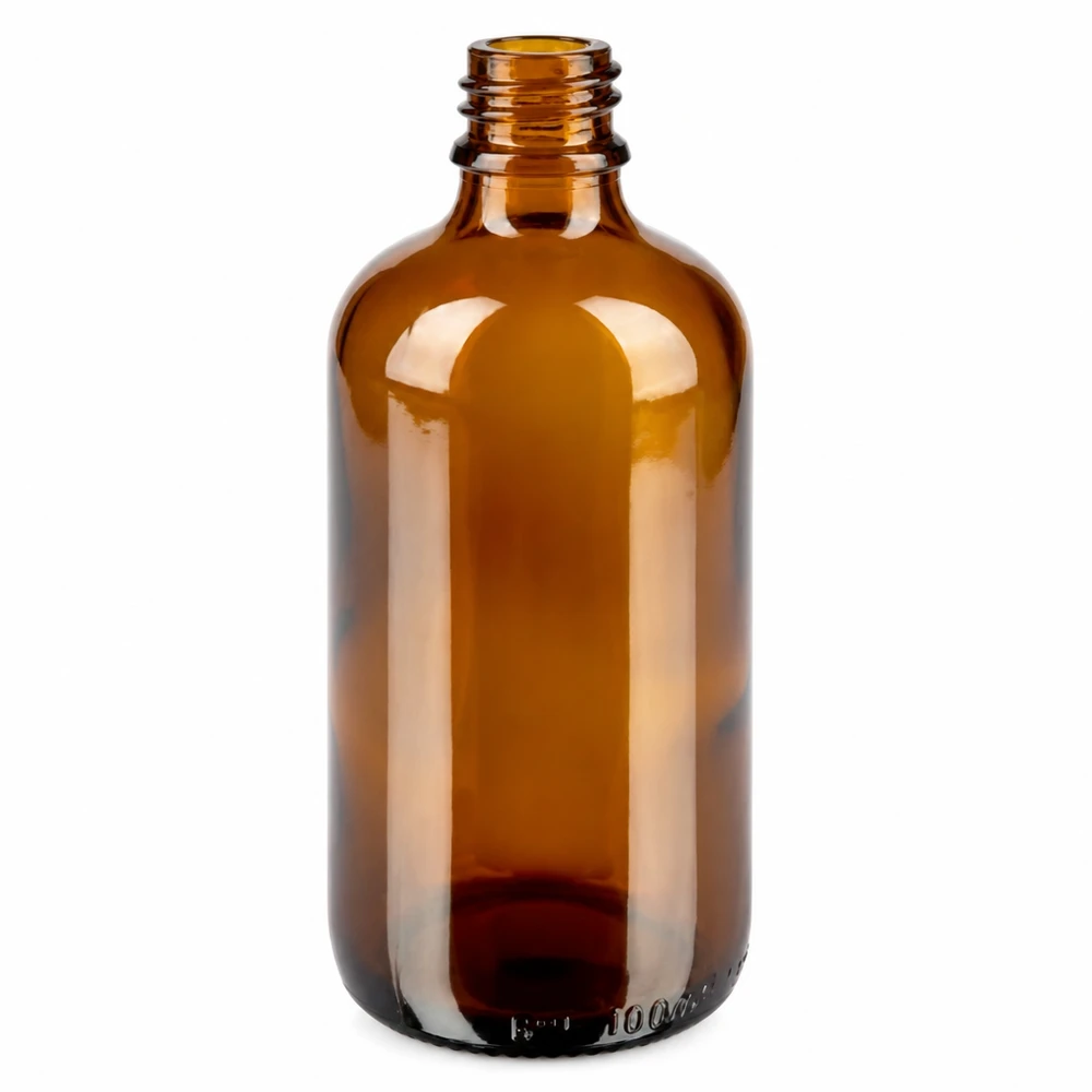 Frasco cuentagotas de 100 ml 0,7 mm blanco cierre inviolable BrownLine UT18/100 Frasco de farmacia de vidrio ámbar de 100 ml con tapón cuentagotas para aplicaciones médicas