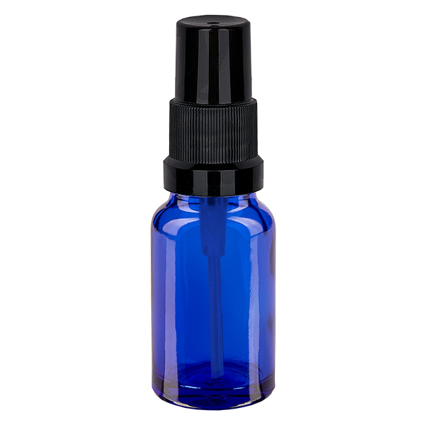 Frasco pulverizador de 10 ml con tapón estándar negro BlueLine UT18/10