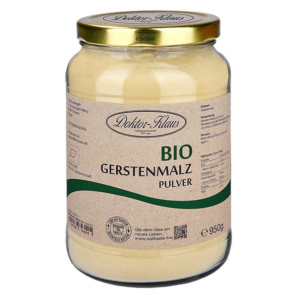 Malta de cebada ecológica en polvo 950g Doktor-Klaus noWaste Malta de cebada ecológica en polvo 950g Doktor-Klaus noWaste