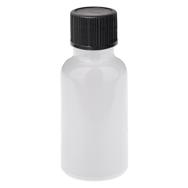 Frasco cuentagotas de 20 ml, 1 mm, negro, cierre estándar WhiteLine UT18/20
