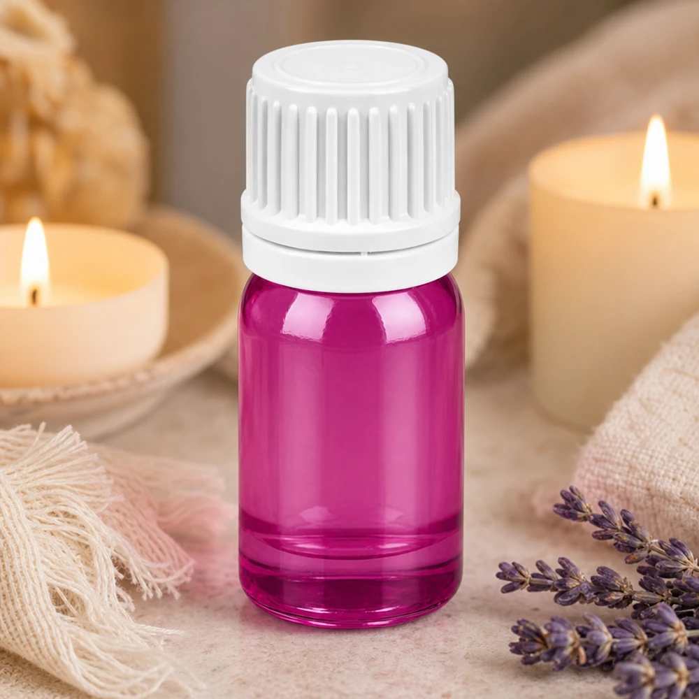 Frasco cuentagotas de 5 ml con abertura dosificadora de 0,7 mm PurpleLine púrpura transparente para porciones precisas