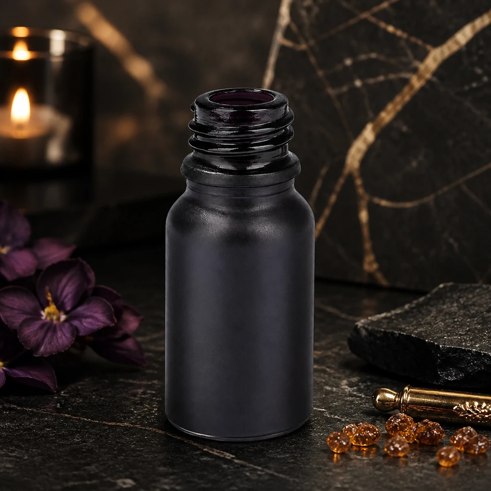 Frasco de farmacia de 10 ml BlackLine UT18/10 UNiTWIST de vidrio violeta de alta calidad para protección UV