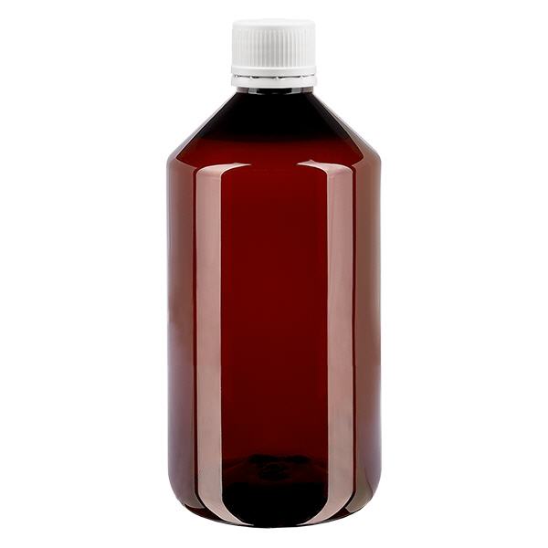 Botella PET 750ml con tapón verde a prueba de manipulaciones Botella PET 750ml con tapón verde a prueba de manipulaciones