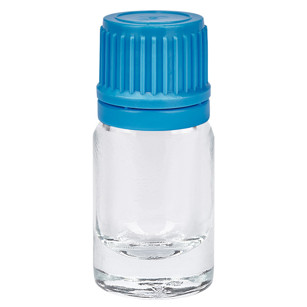 Botella 5ml tapón rosca 11mm azul ClearLine UT18/5 Botella 5ml tapón rosca 11mm azul ClearLine UT18/5