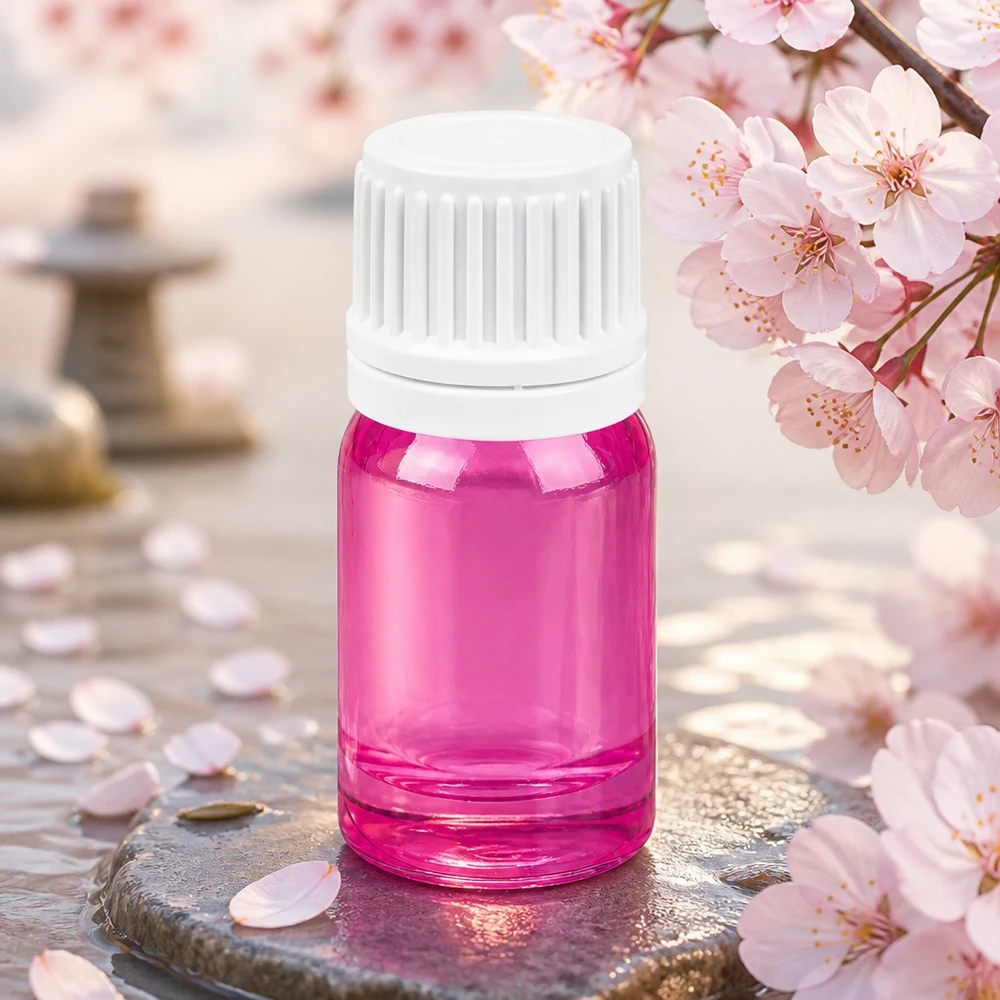 Botella 5ml tapón rosca 11mm blanco Originalidad tapón rosca PurpleLine UT18/5 Elegante botella de cristal PurpleLine de 5 ml con protección UV y tapón blanco para aceites sensibles a la luz