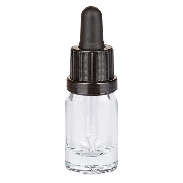 Frasco pipeta 5ml tapón inviolable negro ClearLine UT18/5 Frasco pipeta 5ml tapón inviolable negro ClearLine UT18/5
